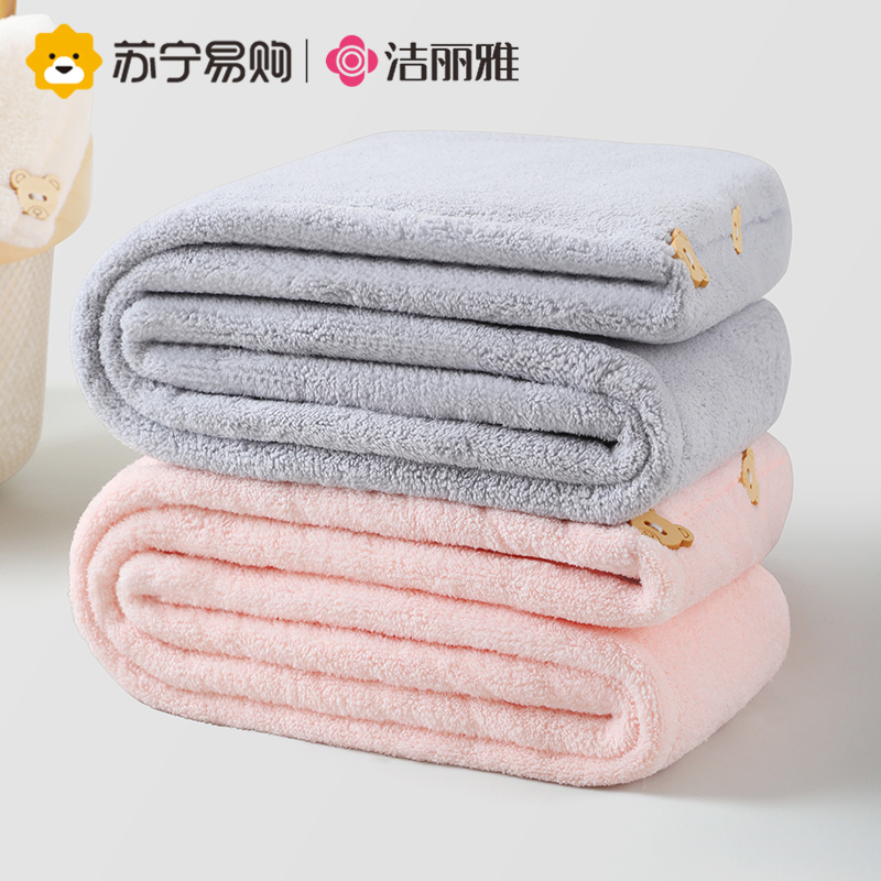 洁丽雅干发帽女双层加厚超强吸水速干免吹包头巾洗头擦头发干发巾814-1