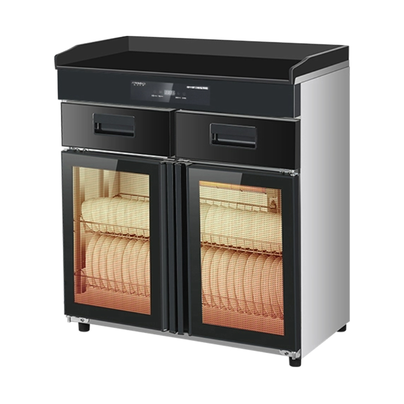 臻远ZY50429034配餐柜消毒碗柜茶水柜带抽屉调料台 数显款