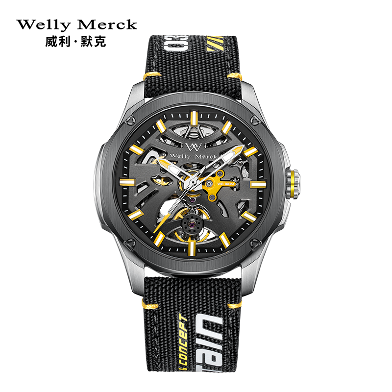 wellymerck威利默克手表男新款自动机械表品牌正品防水时尚男表风林