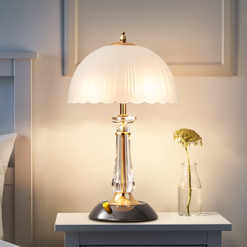 arrow箭牌照明台灯卧室床头灯现代简约调光灯北欧极简护眼台灯温馨暖