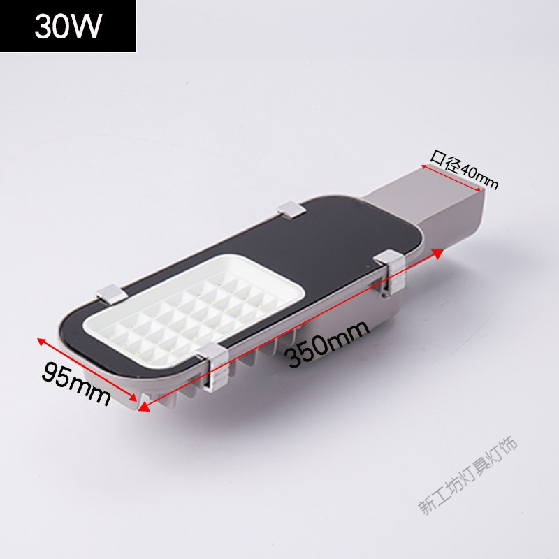 苏宁放心购 led路灯头户外灯道路灯照明庭院220V户外防水50w100w150w挑臂路灯