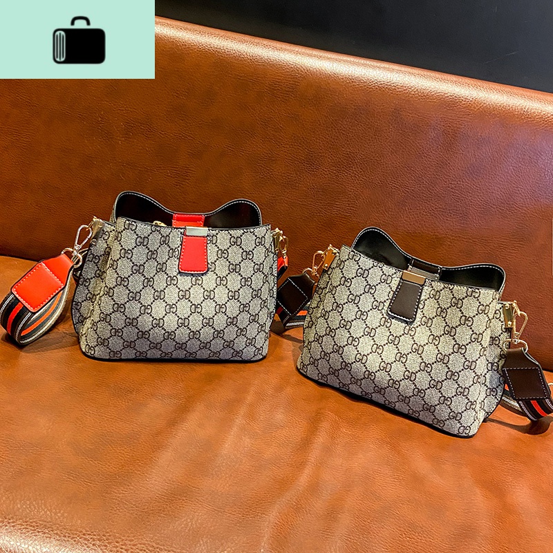 质感小包包女士2020新款潮大容量宽带百搭ins时尚单肩斜挎水桶包NEWLAKE高清大图