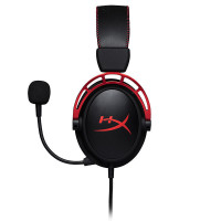 极度未知(HyperX)Alpha 阿尔法头戴式有线游戏耳机黑红色