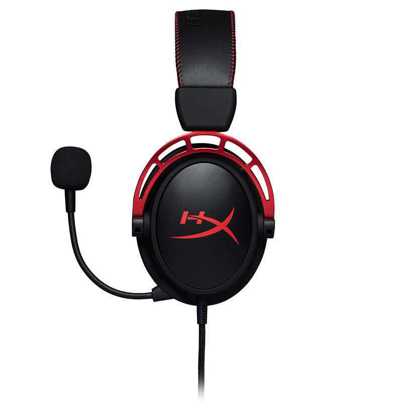 极度未知(HyperX)Alpha 阿尔法头戴式有线游戏耳机黑红色