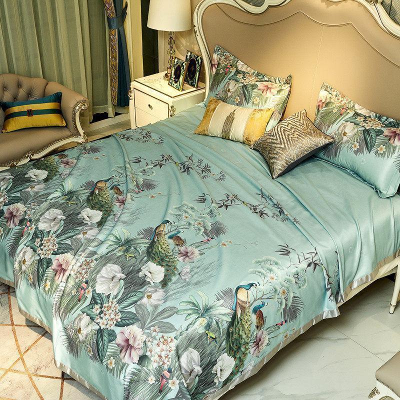 美帮汇凉席夏季三件套空调冰丝1.8m床1.5米2.0可水洗折叠可机洗的 东南飞/天然竹纤维，抑菌防螨，凉而不冰，老少孕妇皆宜 1.8m（6英尺）床