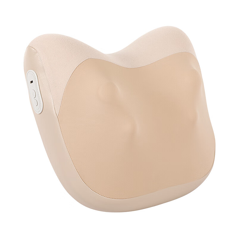 摩飞 MR7006-A 无线腰部按摩仪器背部腿部颈椎按摩器按摩靠枕护腰坐垫 米色