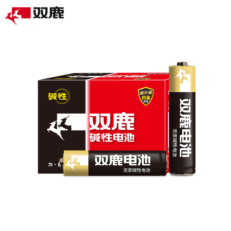 双鹿电池7号碱性电池24粒 适用于遥控器/儿童玩具/鼠标键盘/挂钟 LR03/AAA电池