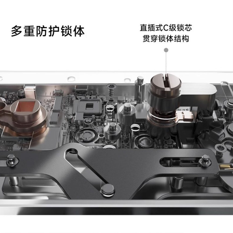小米智能门锁G100智能锁密码锁电池电子防盗门锁高清大图