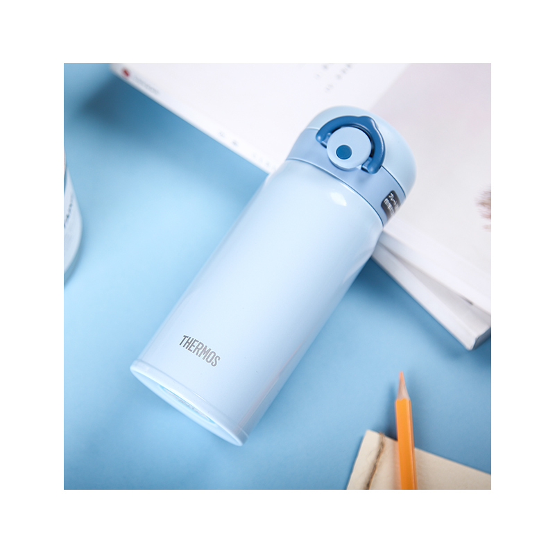 [碧波蓝湾]THERMOS膳魔师 进口轻量保冷保温杯不锈钢水杯JNR-350-LB 350ML 浅蓝色