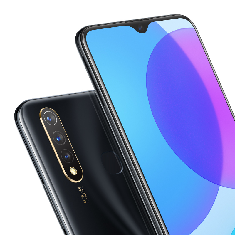 vivo U3 玛瑙黑 4+64GB 5000mAh大电池 18W双引擎闪充 骁龙675处理器 全网通4G手机