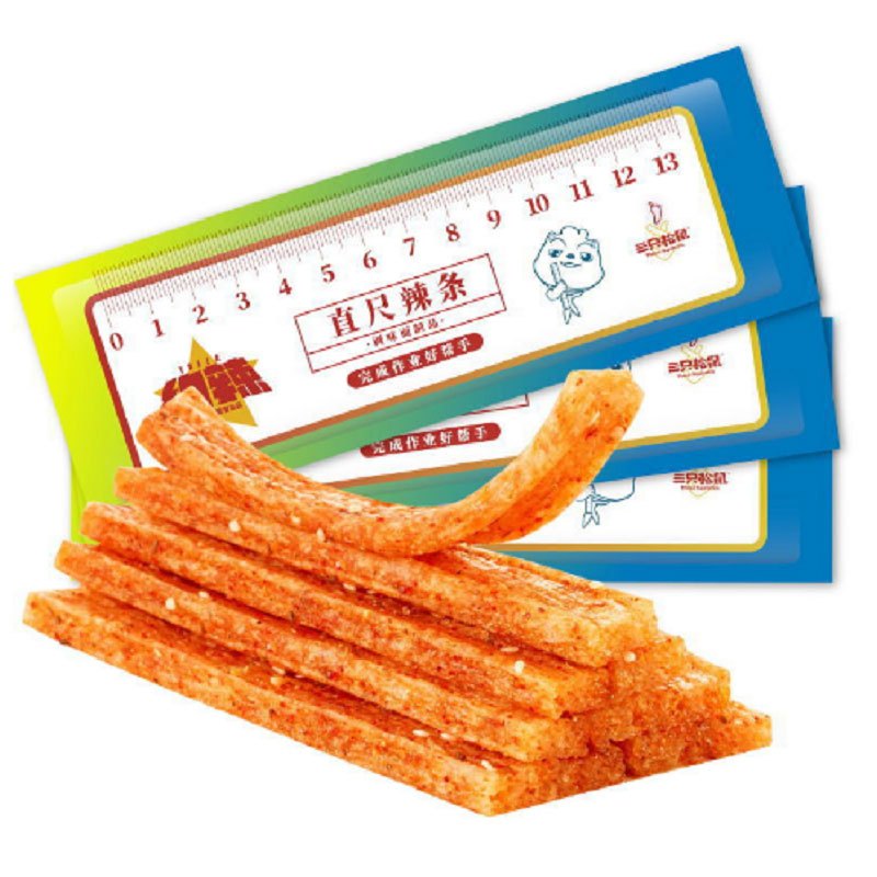 三只松鼠直尺辣条110g袋