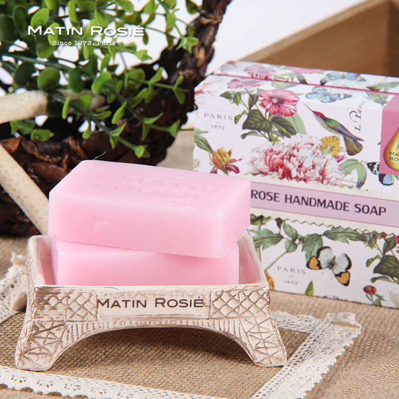 玛汀露丝(Matin Rosie)手工皂洁面皂玫瑰精油皂90G 温和洁净 莹润补水 滋养肌肤