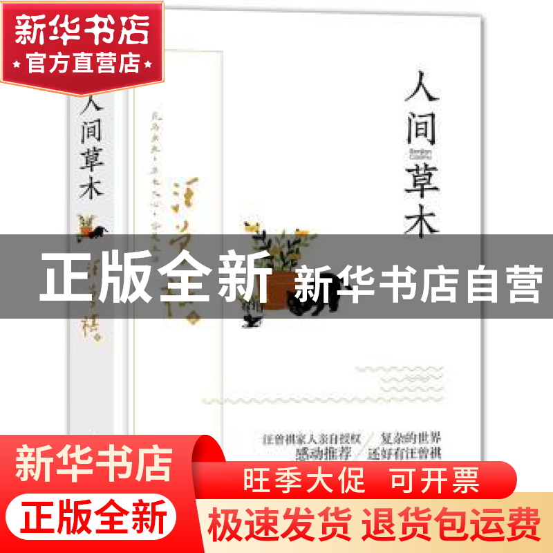 正版 人间草木(精) 汪曾祺 民主与建设出版社 9787513931434 书籍高清大图