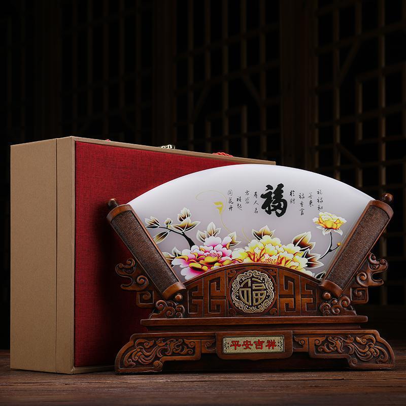 天道酬勤中式屏风摆件中国风客厅室内茶几装饰品办公室桌书房_271_973_322