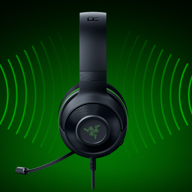 雷蛇(razer) 北海巨妖耳机 头戴式虚拟环绕带麦话筒电竞游戏耳麦电脑