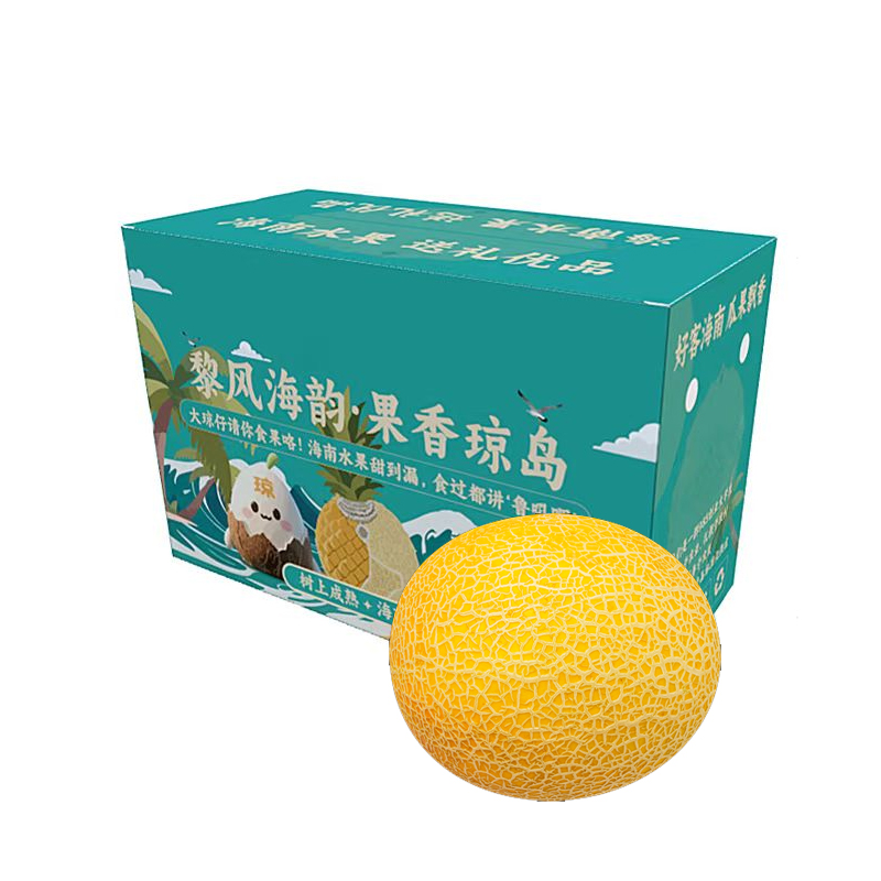 礼盒装【苏鲜生】黄金蜜瓜 净重4.5斤 2-3个 冰淇淋新鲜水果当季哈蜜瓜