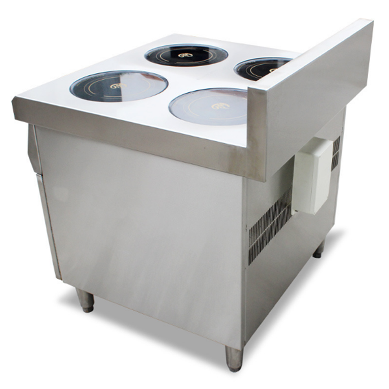 厨禾 CH-5BZ4L 商用大功率电磁四眼 多头电磁炉5kw煲仔炉4头6头麻辣烫 多眼平面灶 煲仔炉电陶炉5KW*4