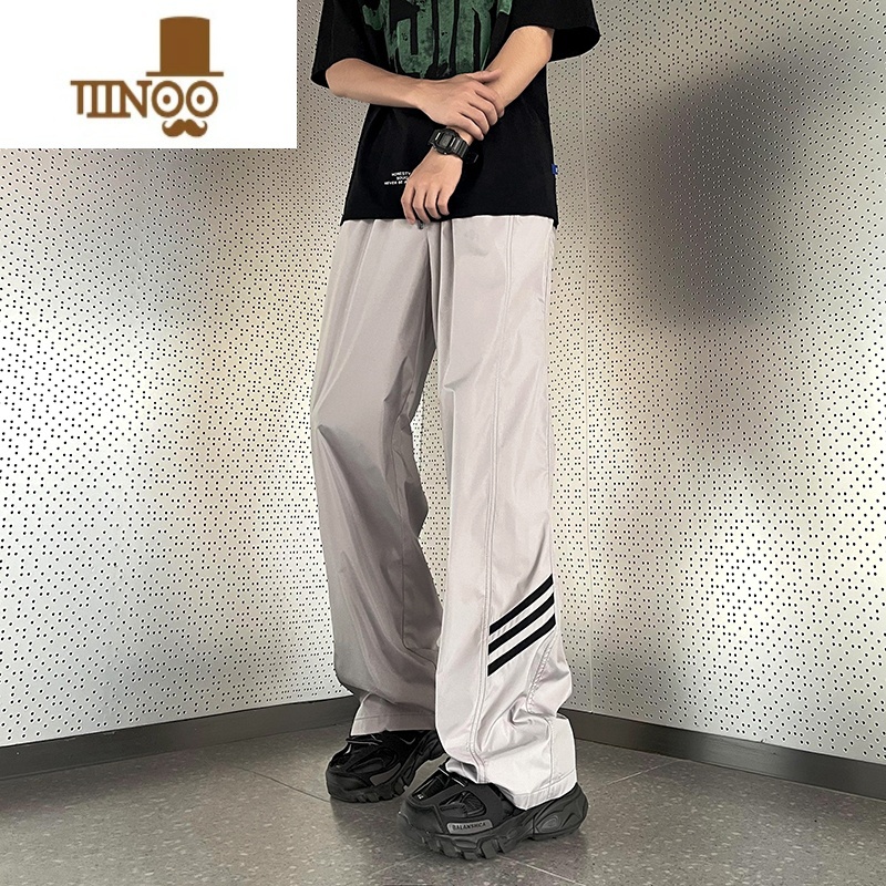 YANXU防水防风美式机能冲锋裤子男薄款高街vibe休闲直筒百搭运动长裤动高清大图