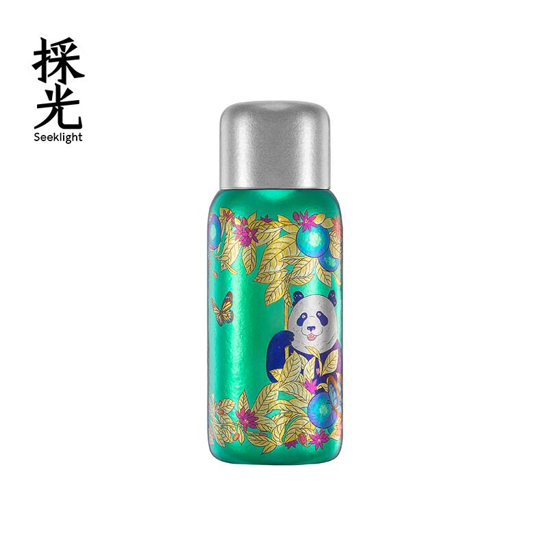 採光纯钛 焕金焖泡杯 380ml修竹·绿CBMP-0385高清大图