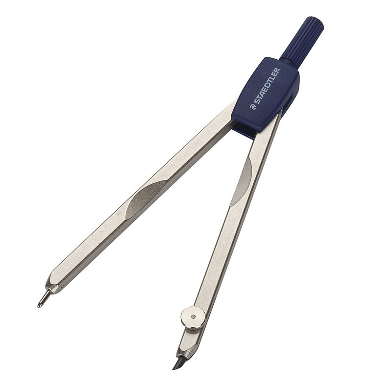 德国施德楼staedtler圆规尺基础金属办公用绘图学生画图制图配铅芯559