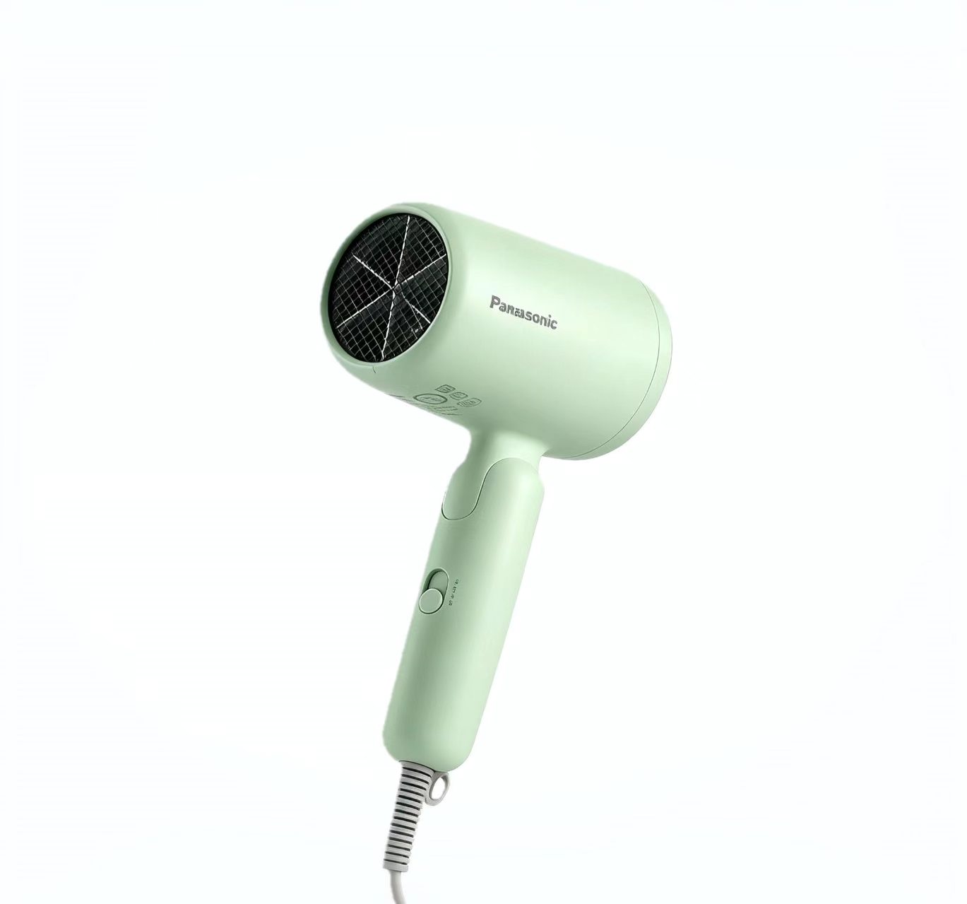 松下(Panasonic)小轻筒电吹风机家用大功率高速速干便携吹风筒负离子护发绿色 EH-GNE4HG405