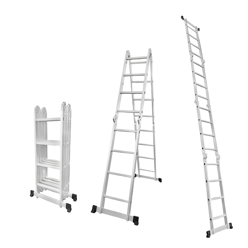 围达 铝合金折叠梯子 4步四折 个高清大图