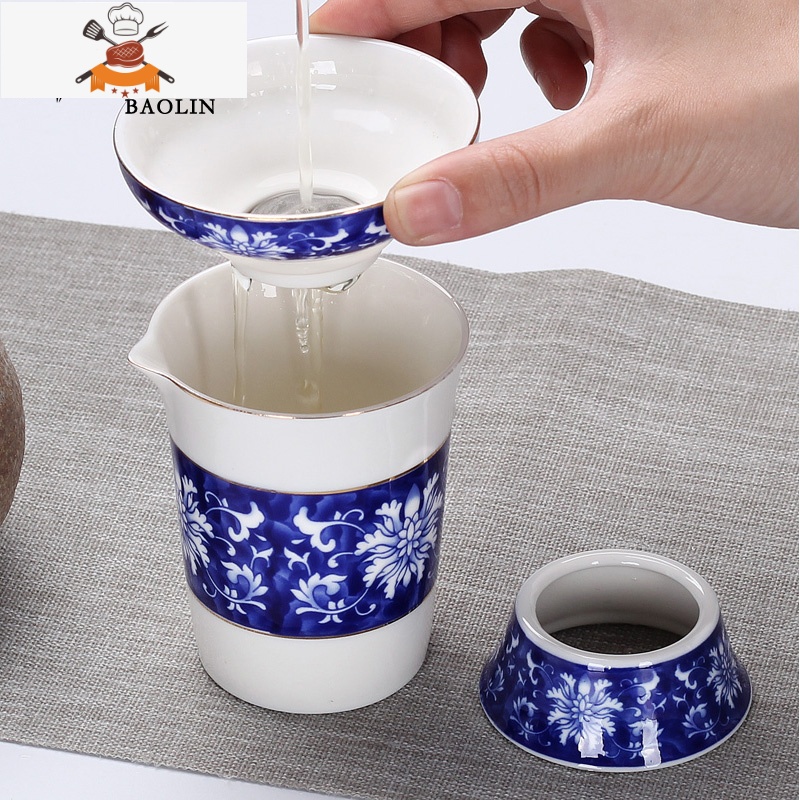 陶瓷茶具公道杯茶漏套装分茶器一体分茶杯紫砂装茶器公平杯公道杯 公道杯+送茶漏-梅子青 敬平高清大图