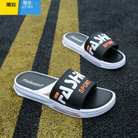 聚范拖鞋男女47 48夏外穿防滑户外凉拖网红室外大码凉鞋男士耐大 黑色8815 38