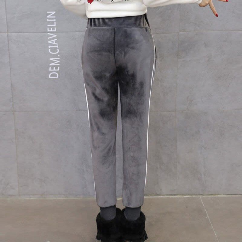 迪鲁奥(DILUAO)孕妇装2021秋冬新款时尚孕妇打底裤孕妈装百搭款加绒休闲裤孕妇托腹裤图片