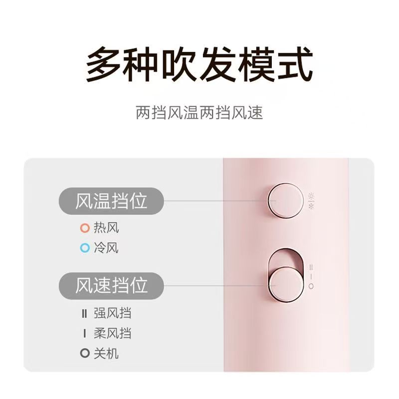 小米米家便携吹风机H101家用速干负离子电吹风筒宿舍学生礼物高清大图