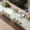 苏氏陶瓷(SUSHI CERAMICS)日式功夫茶具 青灰山茶杯陶瓷茶具 家用泡茶盖碗敬茶杯茶具礼盒装