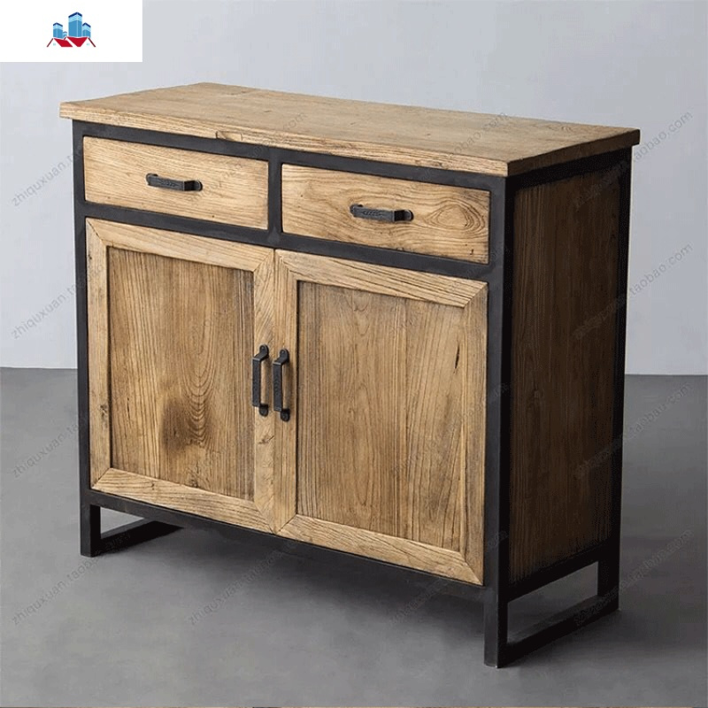 loft美式实木斗柜工业风复古收纳柜客厅柜子餐边柜抽屉式储物柜泰空仓