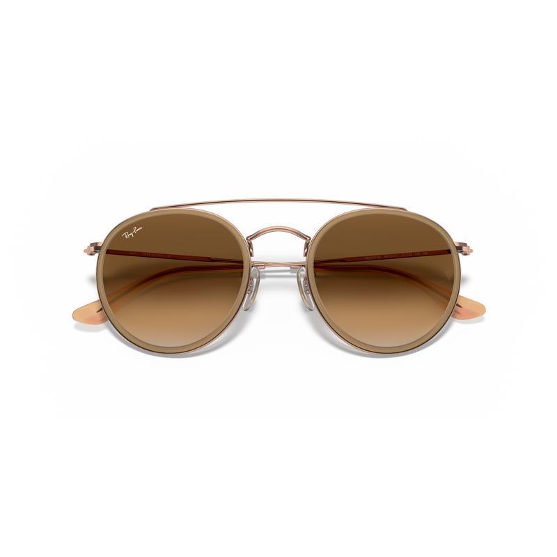 RayBan雷朋男士圆形双桥太阳眼镜时尚个性渐变镜片轻便设计