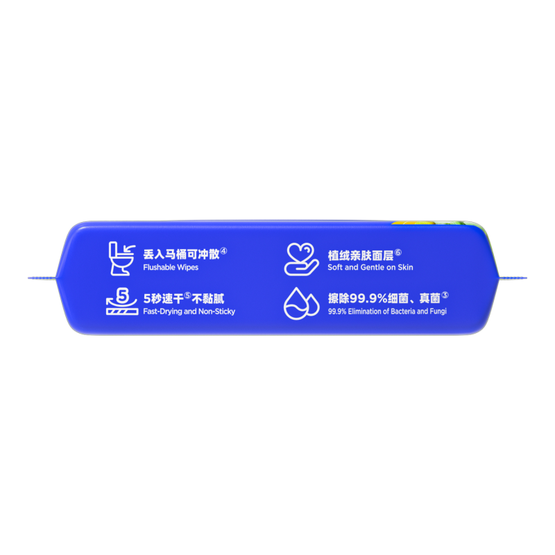 德佑三重植萃湿厕纸基础款40片*3包