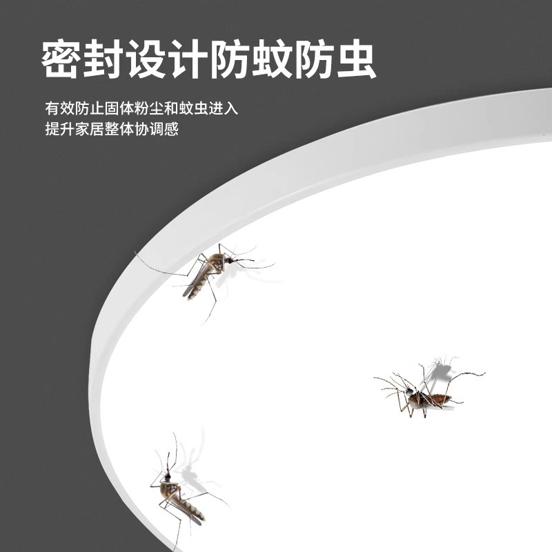 LED感应吸顶灯楼道楼梯过道家用入户走廊吸顶灯 20W白光-23CM(雷达感应+带光控)