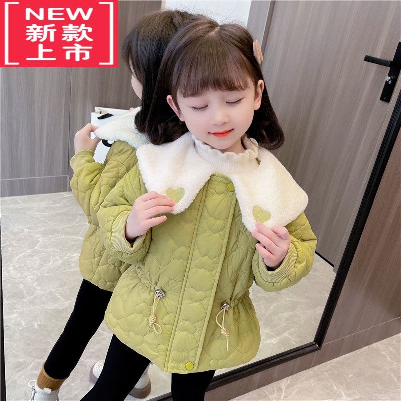 可莉允女童棉服冬季2022年新款洋气冬款棉袄儿童装冬装棉衣宝宝夹棉外套图片