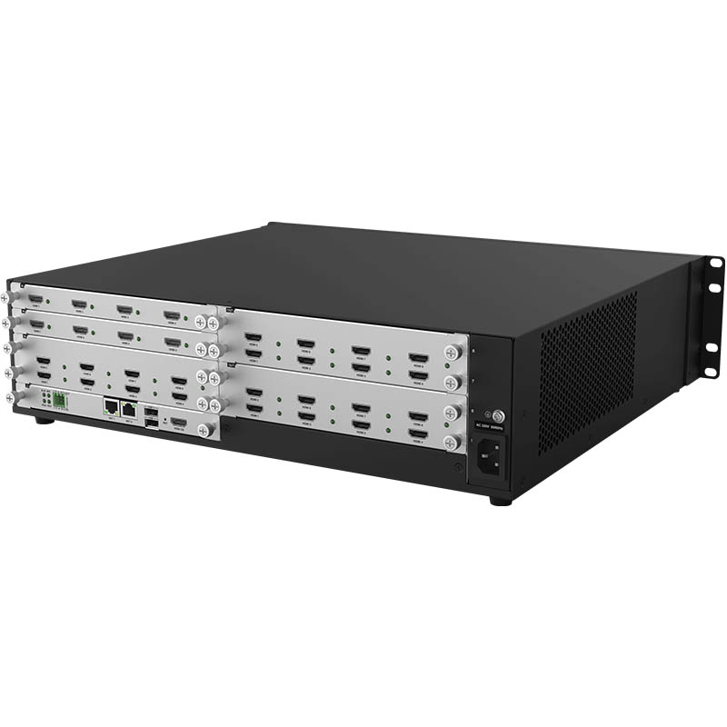 润普Runpu会议音视频专业高清混合矩阵4进4出拼控多功能无缝视频矩阵切换器RP-XNY0404高清大图