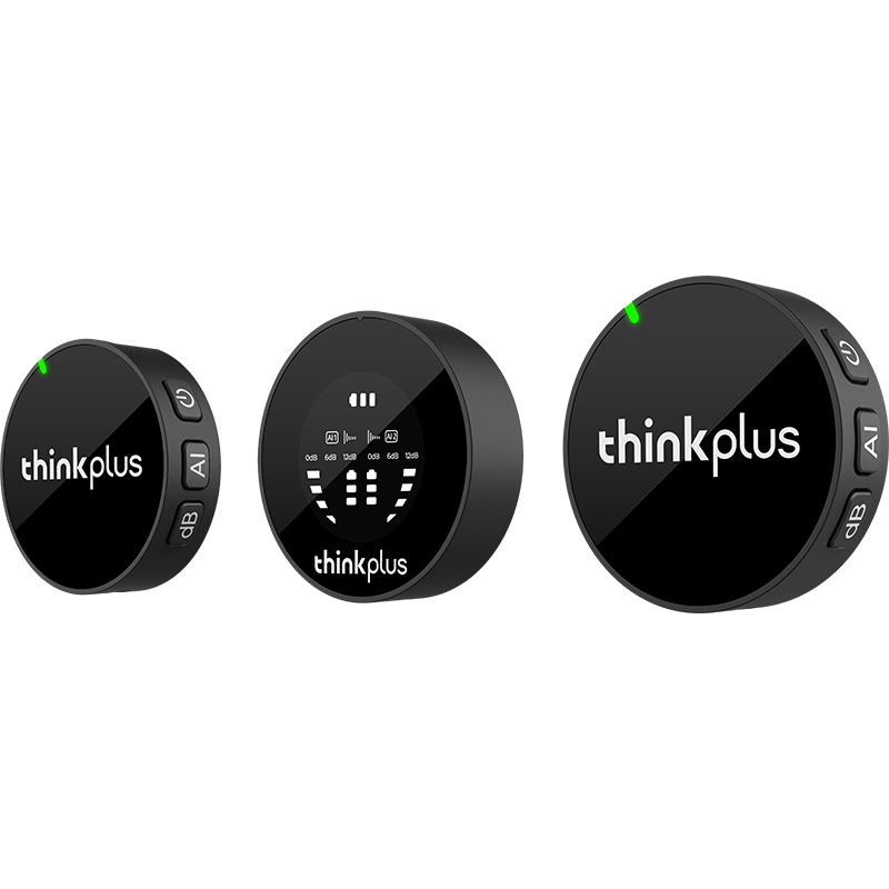 联想(Lenovo) 无线领夹麦克风一拖二可连相机主播直播苹果安卓手机相机通用 YL70 台