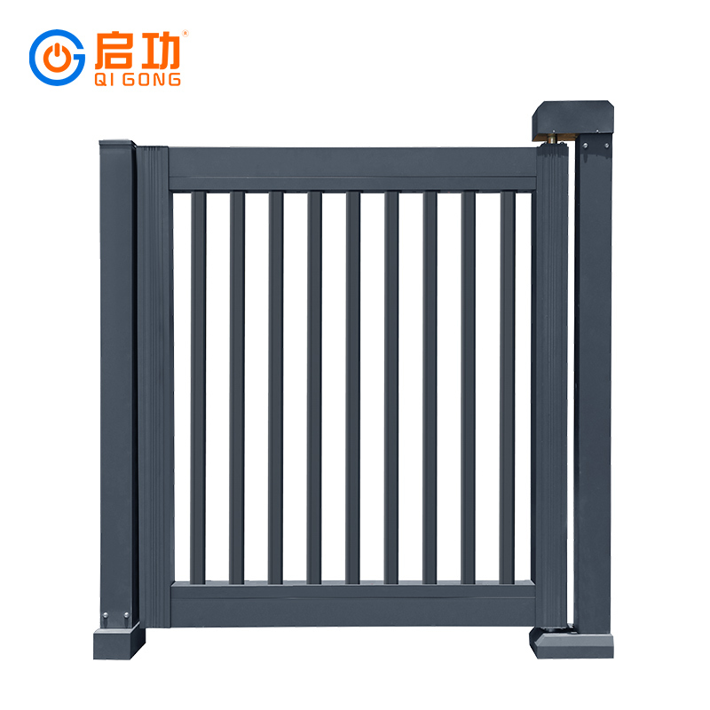启功QG-SSM39800铝合金电动伸缩门小门整体解决方案一套