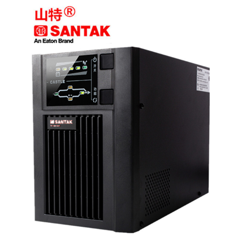 山特UPS不间断电源 C1KS 在线式1KVA/800W 外接电池组 延时2小时