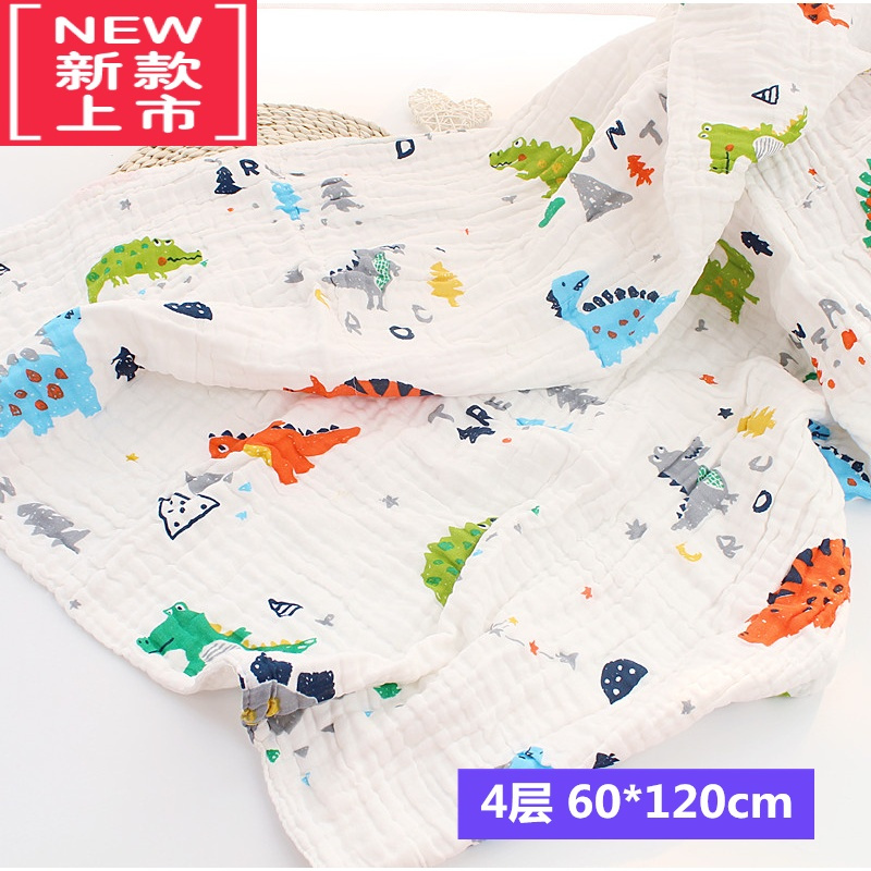 可莉允婴儿浴巾宝宝纱布被子儿童吸水超柔盖毯新生儿洗澡毛巾被