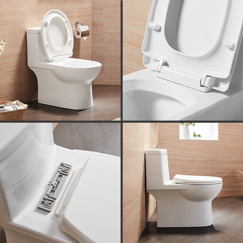 惠达huida马桶卫浴虹吸式坐便器马桶抽水家用快拆盖板一级水效6269