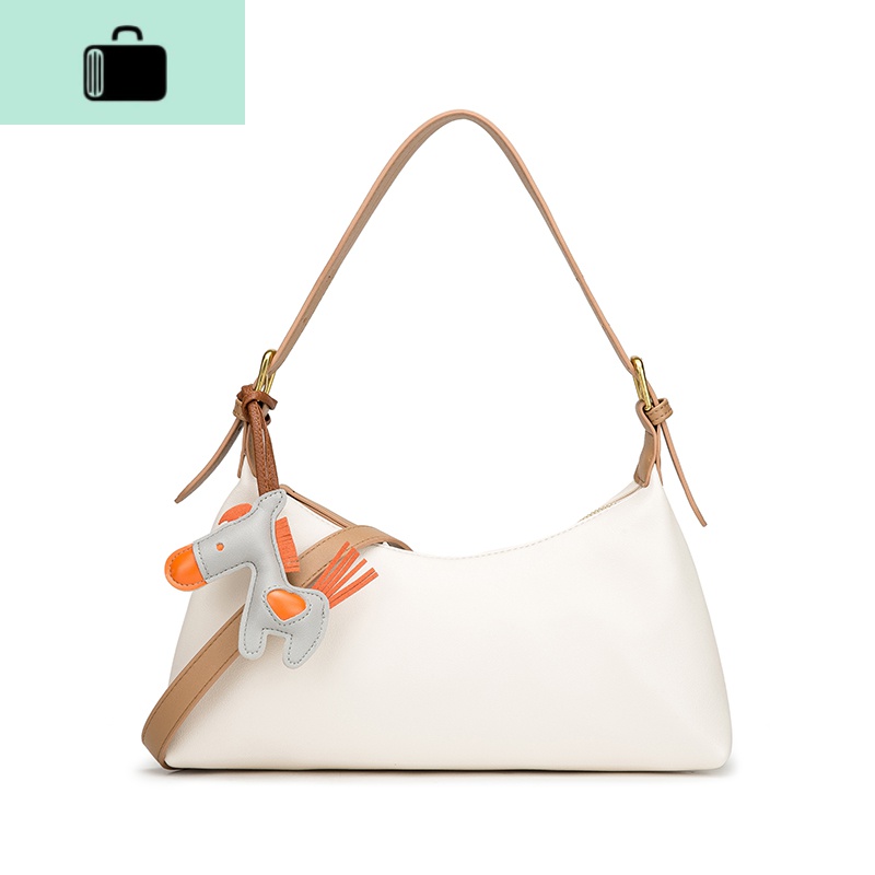 法式复古腋下包包女2020新款夏天法棍包网红大容量单肩斜挎包NEWLAKE高清大图