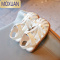 MOXUAN宝宝包头凉鞋女2022夏季童鞋儿童公主鞋女童韩版软底皮鞋罗马鞋子