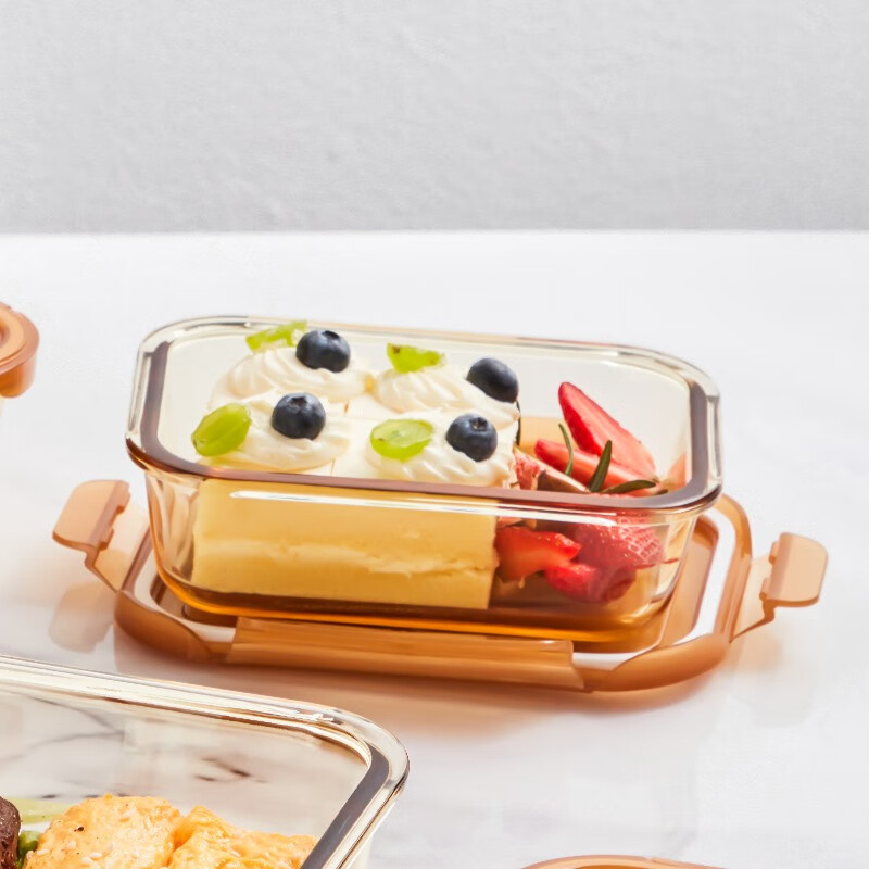 玻璃饭盒玻璃保鲜盒便携饭盒高清大图