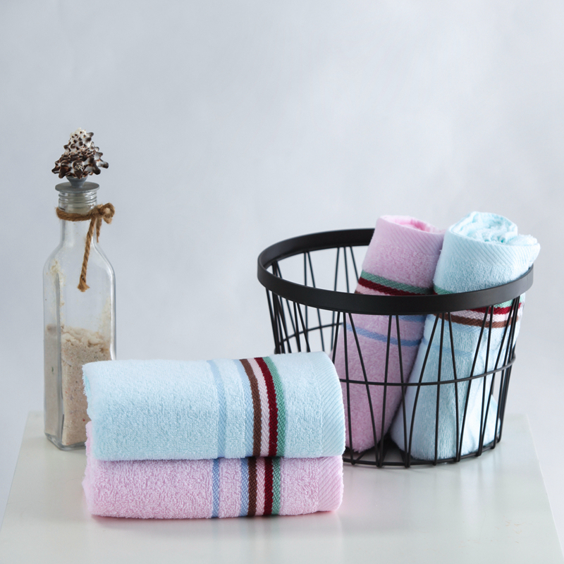 梦洁 雅柔纯棉面巾 32*70cm 2条装高清大图