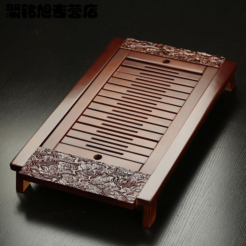 家用功夫茶具配件储水排水茶盘竹茶海茶台茶托盘中式复古家居日用品