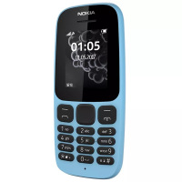 Nokia/诺基亚 105 直板按键手机老人学生备用功能机 蓝色