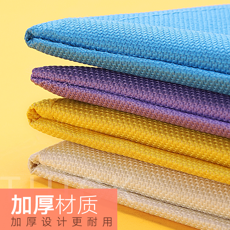 三木SUNWOOD文件袋小学生用a4分科目分类袋书袋试卷袋资料袋拉链大容量帆布防水多层收纳袋语文数学英语手提包作业袋高清大图
