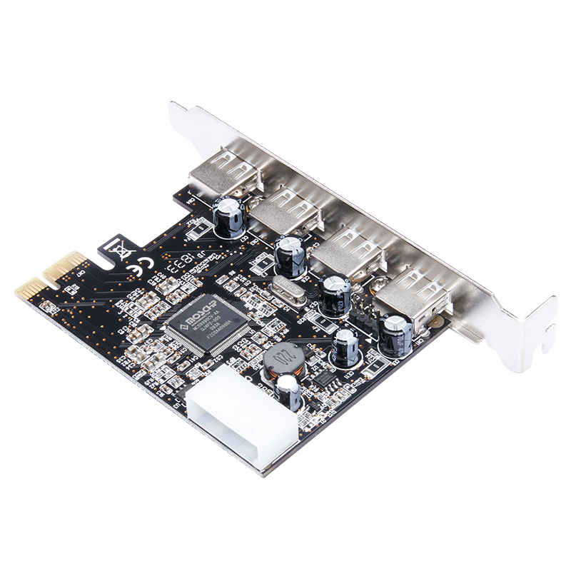 魔羯(MOGE)PCIEx1转4口USB2.0扩展卡 MC2028 MOSCHIP芯片